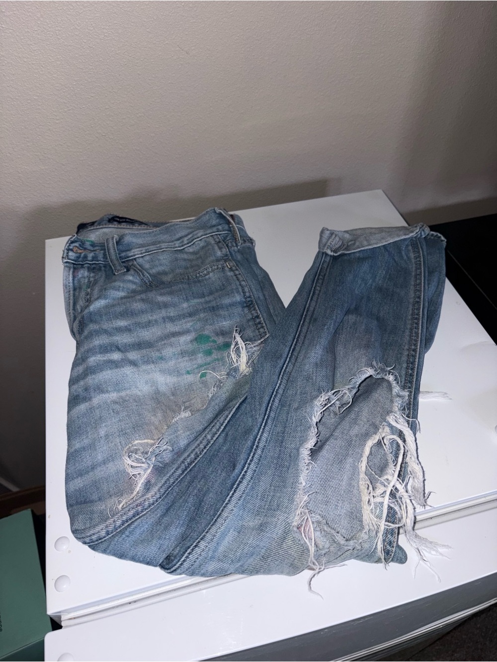 Hollister Low Rise Boyfriend Distressed Jeans W28 L25 Y2K